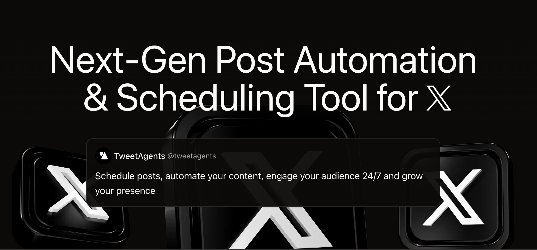 TweetAgents - Schedule and Automate Posts on X